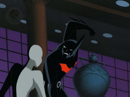 Batman Beyond Original Production Cel on Original Background: Batman and Ten Fashion