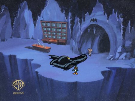 Tiny Toons Original Production Cel on Original Background: Hamton, Plucky Duck on Sale