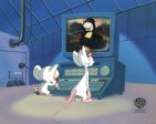 Pinky and The Brain Original Production Cel on Original Background: Pinky and Brain For Sale