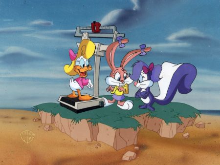 Tiny Toons Original Production Cel: Babs Bunny, Shirley the Loon and Fifi La Fume Online Sale