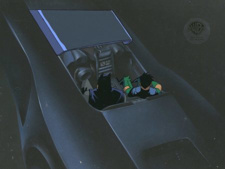 Batman The Animated Series Original Production Cel On Original Background: Batman and Robin Online now