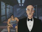 Batman The Animated Series Original Production Cel On Original Background: Bruce Wayne and Alfred Online Sale