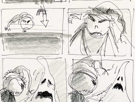 The Nightmare Before Christmas, Original Storyboard: Jack Skellington and Oogie Boogie Hot on Sale