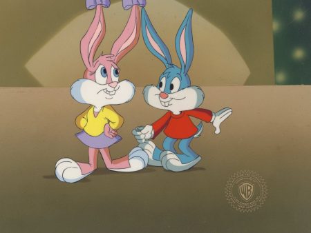 Tiny Toons Original Production Cel: Buster Bunny and Babs Bunny For Sale