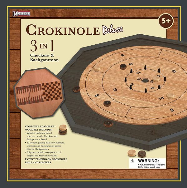 Crokinole: 3 in 1 Deluxe Edition For Discount