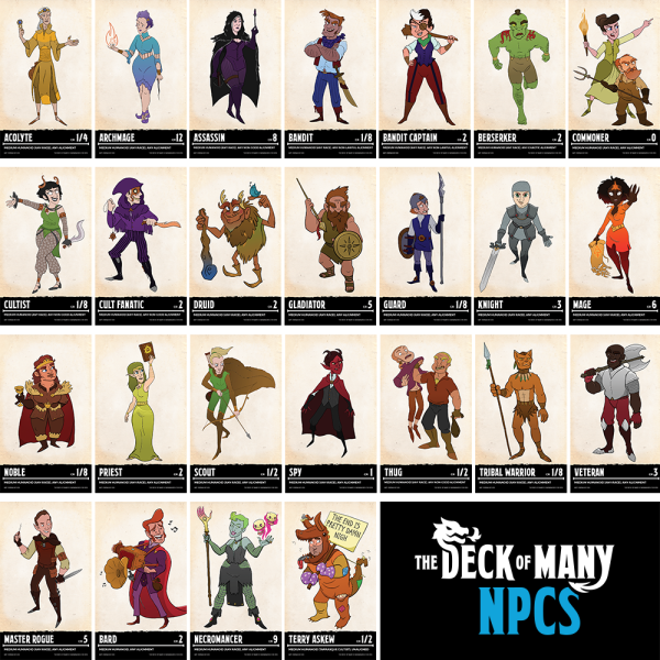 The Deck Of Many: NPCs Hot on Sale