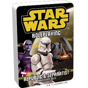 Star Wars: Roleplaying - Republic and Separatist Adversary Deck Supply