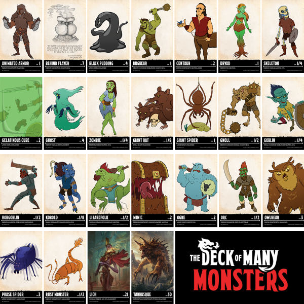 The Deck Of Many: Monsters 1 Supply